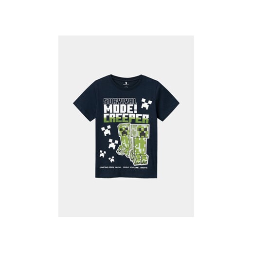 NAME IT T-Shirt Mylius Minecraft 13230850 Granatowy Regular Fit ze sklepu MODIVO w kategorii T-shirty chłopięce - zdjęcie 170468557