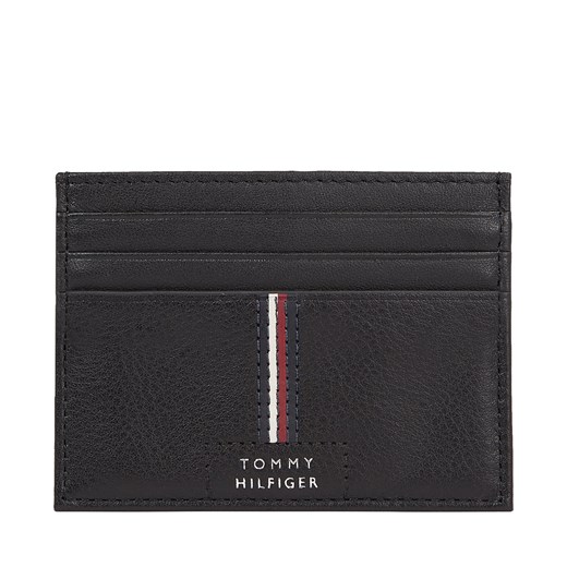Etui na karty kredytowe Tommy Hilfiger Th Premium Leather Cc Holder AM0AM12186 Black BDS ze sklepu eobuwie.pl w kategorii Portfele damskie - zdjęcie 170469186