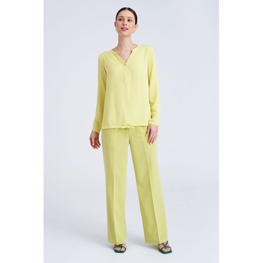 Bluzka damska z długim rękawem żółta ze sklepu 5.10.15 w kategorii Bluzki damskie - zdjęcie 170469677