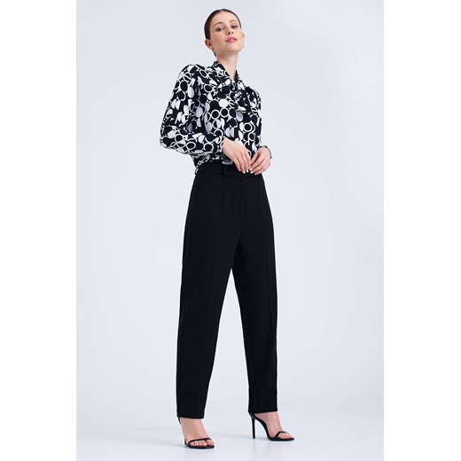 Spodnie damskie z prostą nogawką czarne ze sklepu 5.10.15 w kategorii Spodnie damskie - zdjęcie 170469726