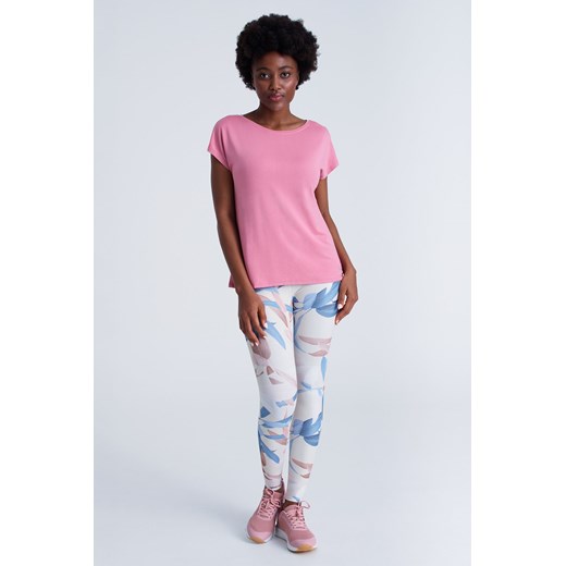 Koszulka damska z przezroczystymi wstawkami rożowa ze sklepu 5.10.15 w kategorii Bluzki damskie - zdjęcie 170469789