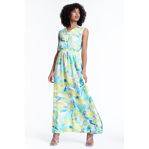 Maxi sukienka z drapowaniem na ramionach ze sklepu 5.10.15 w kategorii Sukienki - zdjęcie 170469977