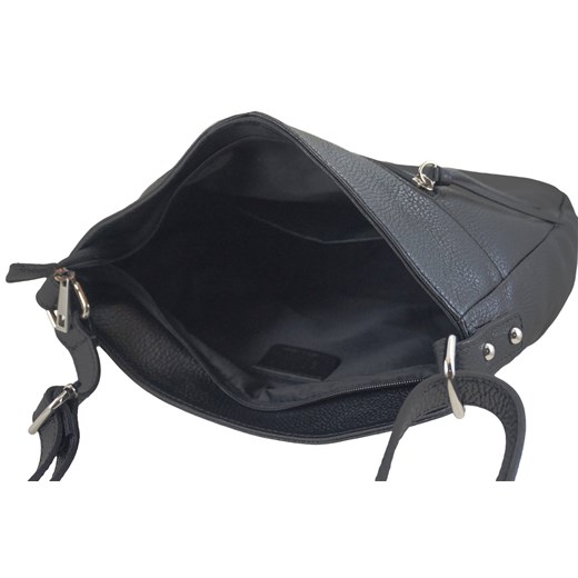 Listonoszka Barberini`s średnia na ramię czarna ze skóry 