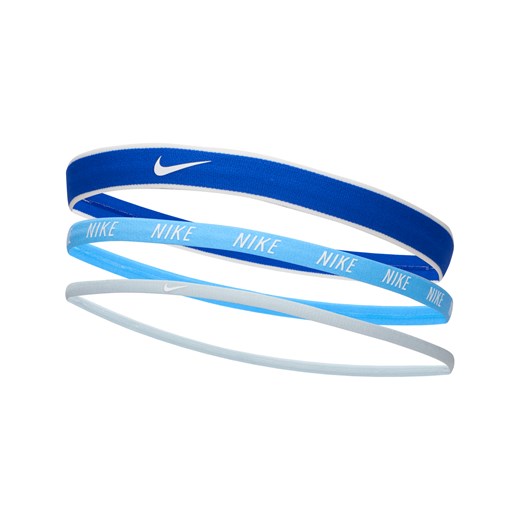 Opaski na głowę o różnej szerokości Nike (3 szt.) - Niebieski ze sklepu Nike poland w kategorii Opaski do włosów - zdjęcie 170473035