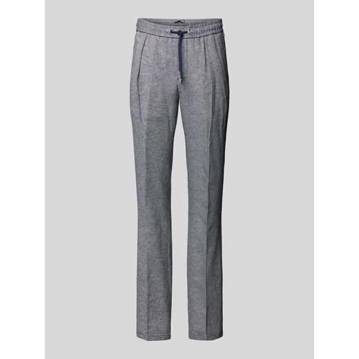 Spodnie o kroju regular fit z elastycznym pasem ze sklepu Peek&Cloppenburg  w kategorii Spodnie męskie - zdjęcie 170473276