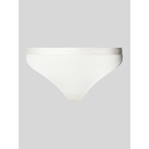 Stringi z elastycznym pasem z logo ze sklepu Peek&Cloppenburg  w kategorii Majtki damskie - zdjęcie 170473608
