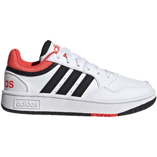 Buty adidas Hoops 3.0 K Jr GZ9673 białe ze sklepu ButyModne.pl w kategorii Buty sportowe dziecięce - zdjęcie 170473958