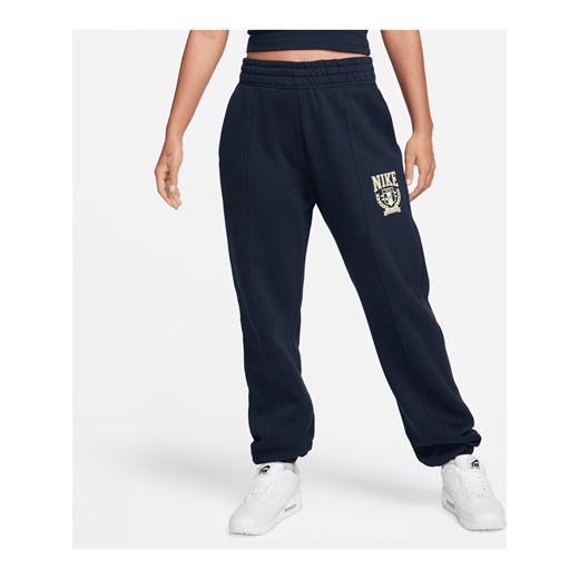 Damskie spodnie typu jogger z dzianiny Nike Sportswear - Niebieski ze sklepu Nike poland w kategorii Spodnie damskie - zdjęcie 170474997