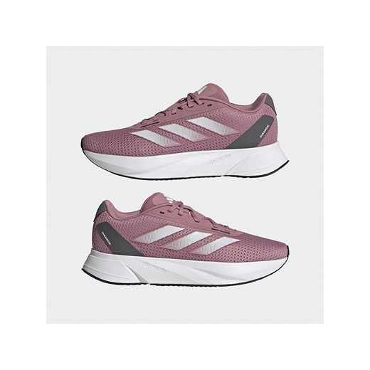 Buty sportowe damskie Adidas dla biegaczy płaskie różowe sznurowane wiosenne 