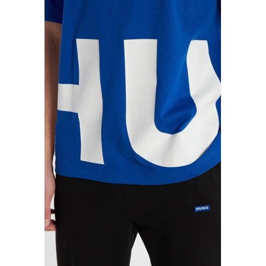 T-shirt męski Hugo Blue z krótkim rękawem 