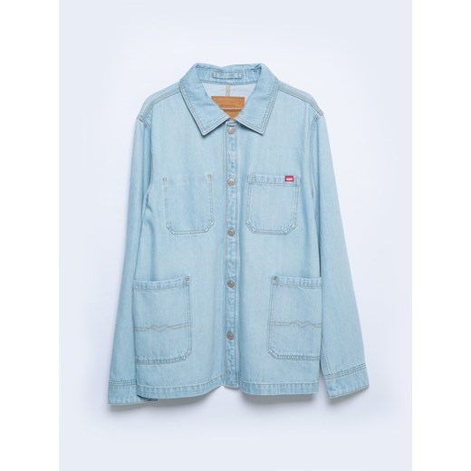 Kurtka męska jeansowa z linii Authentic jasnoniebieska Workwear 253 ze sklepu Big Star w kategorii Kurtki męskie - zdjęcie 170475706