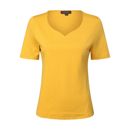 Franco Callegari Koszulka damska Kobiety Bawełna żółty jednolity ze sklepu vangraaf w kategorii Bluzki damskie - zdjęcie 170476269