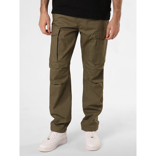 G-Star RAW Spodnie Mężczyźni oliwkowy jednolity ze sklepu vangraaf w kategorii Spodnie męskie - zdjęcie 170476279