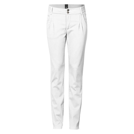Heine Spodnie chino w kolorze białym ze sklepu Limango Polska w kategorii Spodnie damskie - zdjęcie 170476596