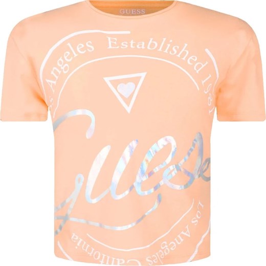 Guess T-shirt | Cropped Fit ze sklepu Gomez Fashion Store w kategorii Bluzki dziewczęce - zdjęcie 170476928