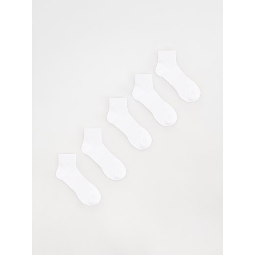Reserved - 5 pack skarpet - biały ze sklepu Reserved w kategorii Skarpetki męskie - zdjęcie 170477946
