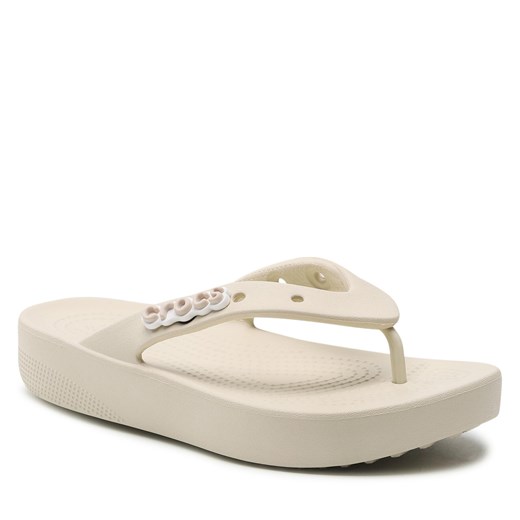 Japonki Crocs Classic Platform Flip W 207714 Bone Crocs 37.5 eobuwie.pl