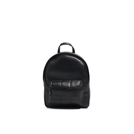 Cropp - Czarny plecak z imitacji skóry - czarny ze sklepu Cropp w kategorii Plecaki - zdjęcie 170490637