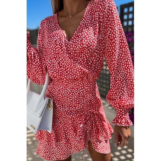 Sukienka DOVELPA RED ze sklepu Ivet Shop w kategorii Sukienki - zdjęcie 170492208