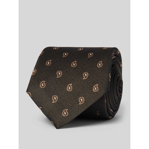 Krawat jedwabny ze wzorem paisley ze sklepu Peek&Cloppenburg  w kategorii Krawaty - zdjęcie 170492409