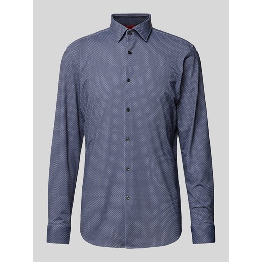 Koszula biznesowa o kroju slim fit ze wzorem na całej powierzchni model ‘Kenno’ ze sklepu Peek&Cloppenburg  w kategorii Koszule męskie - zdjęcie 170492459