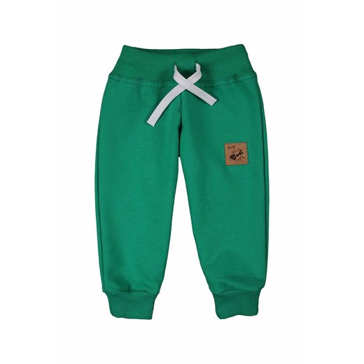 Spodnie dresowe chłopięce zielone z dzianiny Tup Tup Tup Tup 92 okazyjna cena 5.10.15