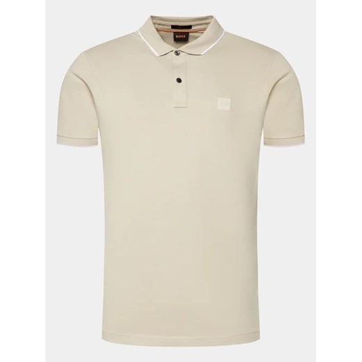 Boss Polo Passertip 50507699 Beżowy Slim Fit 3XL MODIVO