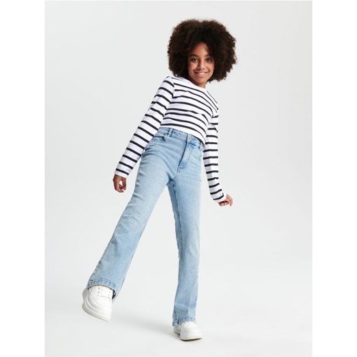Sinsay - Jeansy flare - niebieski ze sklepu Sinsay w kategorii Spodnie dziewczęce - zdjęcie 170498376