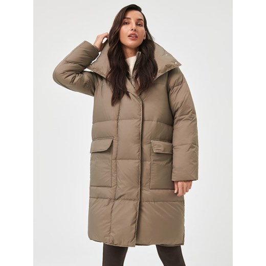 Kurtka zimowa damska Sinsay ZT943-80X L Brązowa (5904841486977). Kurtki zimowe Sinsay XL okazja Rozetka.pl