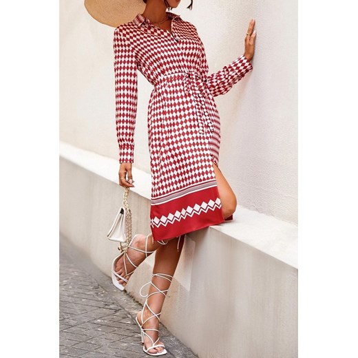 Sukienka LOREOLA RED ze sklepu Ivet Shop w kategorii Sukienki - zdjęcie 170500889