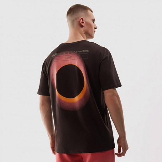 Męski t-shirt oversize z bawełny organicznej 4F 4FWSS24TTSHM1286 - brązowy S Sportstylestory.com
