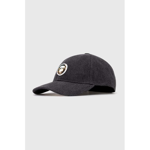 AAPE czapka z daszkiem bawełniana Cotton Denim kolor czarny z aplikacją ACP5222 ze sklepu PRM w kategorii Czapki z daszkiem męskie - zdjęcie 170502739