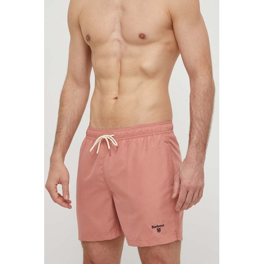 Barbour szorty kąpielowe kolor różowy ze sklepu PRM w kategorii Kąpielówki - zdjęcie 170502997