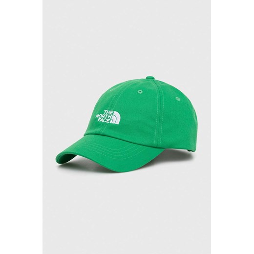 The North Face czapka z daszkiem Norm Hat kolor zielony z aplikacją NF0A7WHOPO81 ze sklepu PRM w kategorii Czapki z daszkiem damskie - zdjęcie 170503127