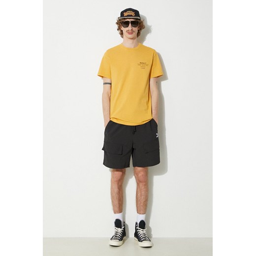 Barbour t-shirt bawełniany Hickling Tee męski kolor żółty z nadrukiem MTS1269 ze sklepu PRM w kategorii T-shirty męskie - zdjęcie 170503538
