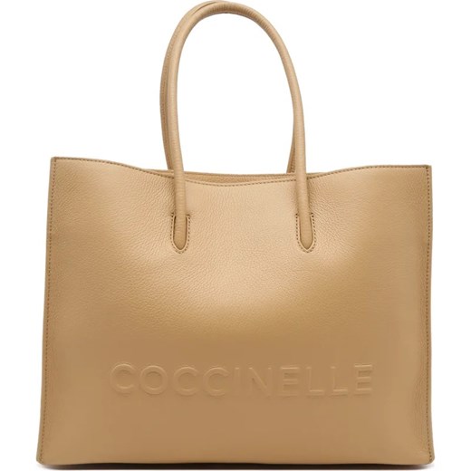 Shopper bag Coccinelle duża matowa skórzana 