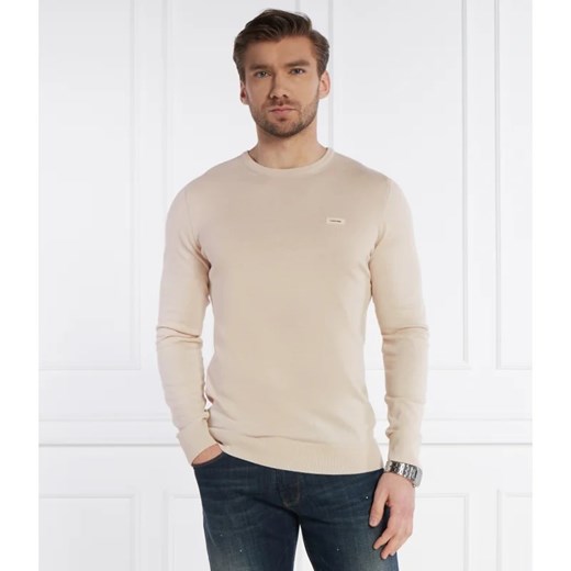 Calvin Klein Sweter | Regular Fit | z dodatkiem jedwabiu ze sklepu Gomez Fashion Store w kategorii Swetry męskie - zdjęcie 170503678