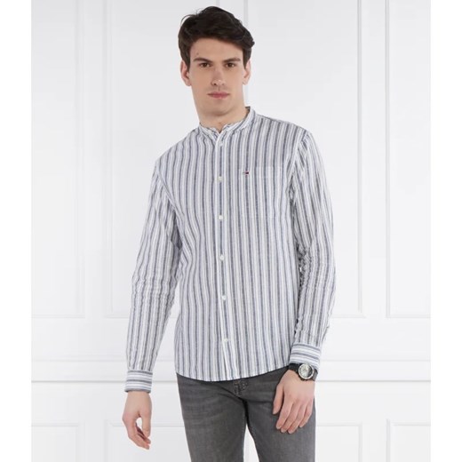 Tommy Jeans Koszula | Regular Fit | z dodatkiem lnu Tommy Jeans XL okazja Gomez Fashion Store
