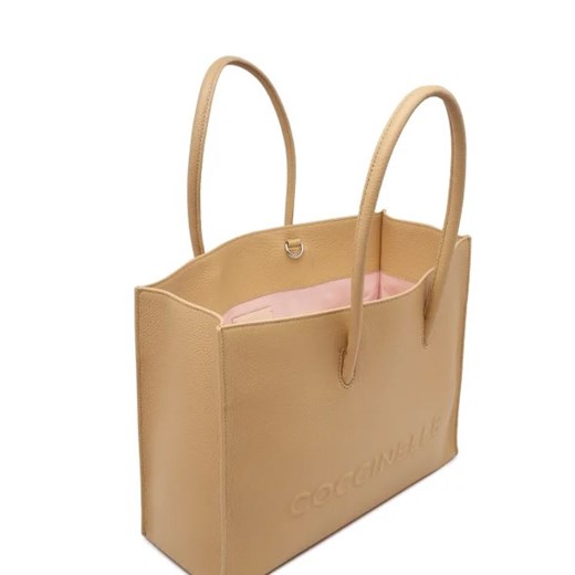 Shopper bag Coccinelle duża skórzana matowa 