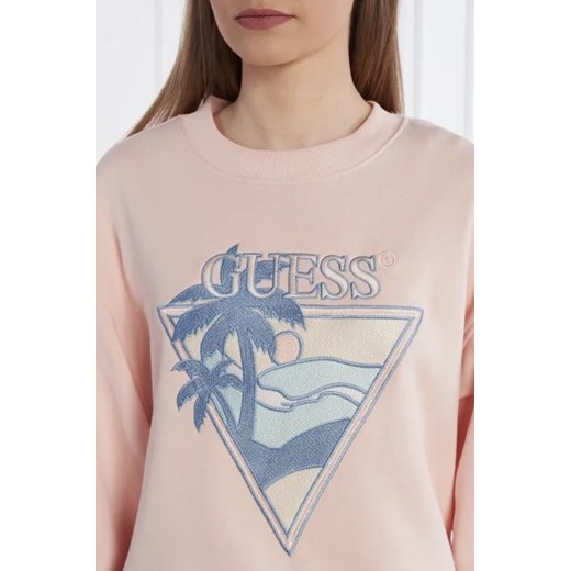 Bluza damska Guess różowa casualowa 
