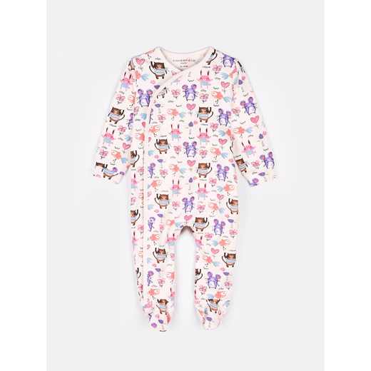 GATE Bawełniana piżama dla niemowląt z nadrukiem 0/3M ze sklepu gateshop w kategorii Pajacyki - zdjęcie 170505436