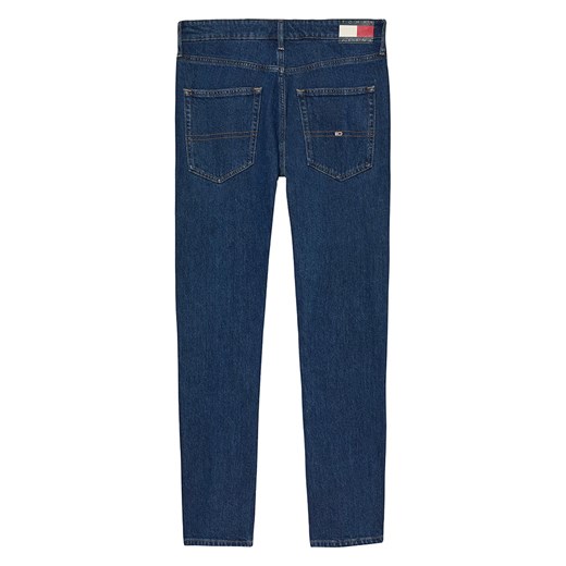 Granatowe jeansy męskie Tommy Jeans bawełniane casual 