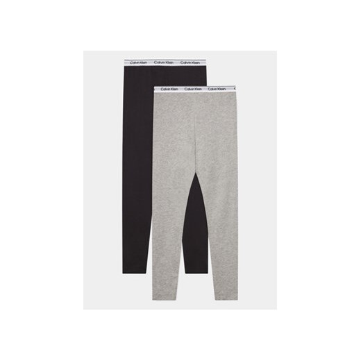 Calvin Klein Underwear Komplet 2 par legginsów G80G800653 Kolorowy Slim Fit ze sklepu MODIVO w kategorii Spodnie dziewczęce - zdjęcie 170507116