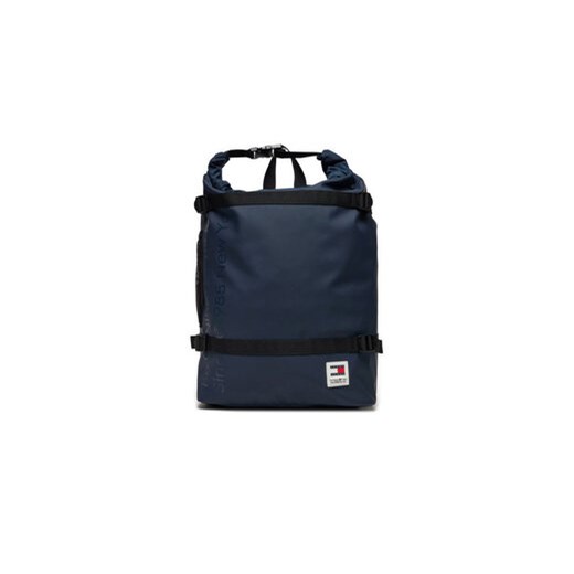 Tommy Jeans Plecak Tjm Daily + Rolltop Backpack AM0AM12120 Granatowy ze sklepu MODIVO w kategorii Plecaki - zdjęcie 170507176