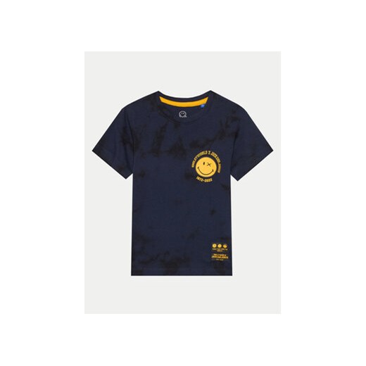 Jack&Jones Junior T-Shirt SMILEY WORLD 12223445 Granatowy Regular Fit ze sklepu MODIVO w kategorii T-shirty chłopięce - zdjęcie 170507185
