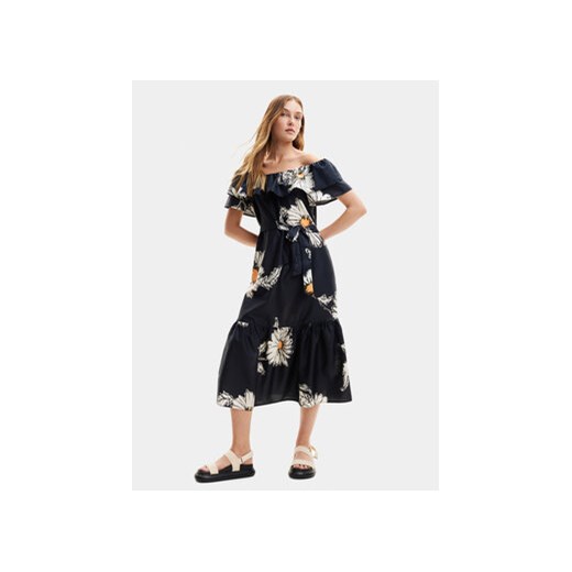 Desigual Sukienka letnia Georgeo 24SWVW02 Czarny Regular Fit ze sklepu MODIVO w kategorii Sukienki - zdjęcie 170507249