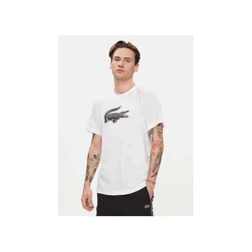 Lacoste T-Shirt TH2042 Biały Regular Fit ze sklepu MODIVO w kategorii T-shirty męskie - zdjęcie 170507415