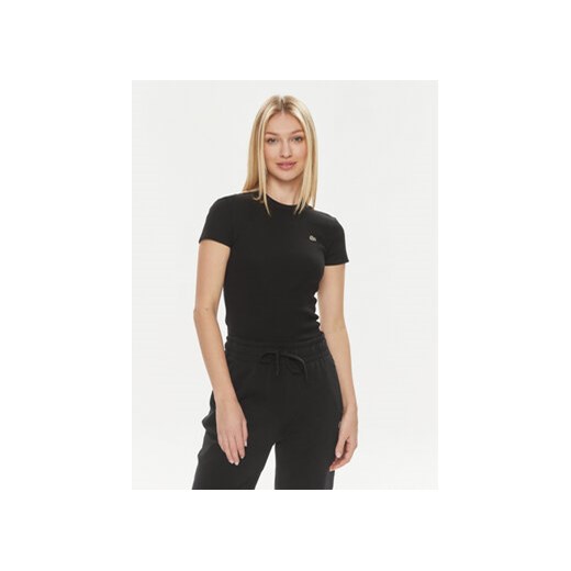 Lacoste T-Shirt TF5538 Czarny Regular Fit ze sklepu MODIVO w kategorii Bluzki damskie - zdjęcie 170507506