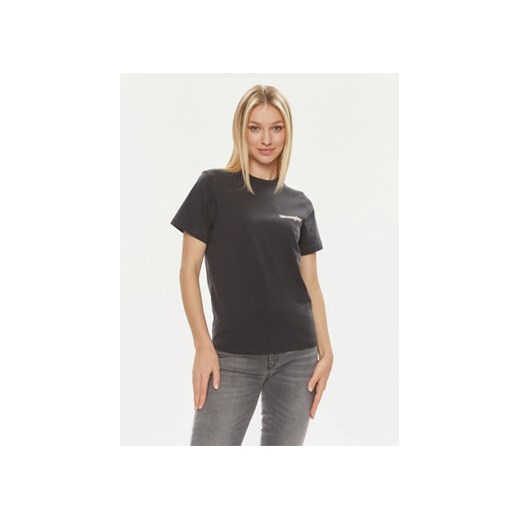 Wrangler T-Shirt 112350315 Czarny Regular Fit ze sklepu MODIVO w kategorii Bluzki damskie - zdjęcie 170507585