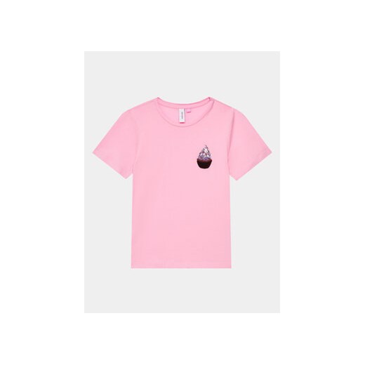 Vero Moda Girl T-Shirt 10285292 Różowy Regular Fit ze sklepu MODIVO w kategorii Bluzki dziewczęce - zdjęcie 170507646